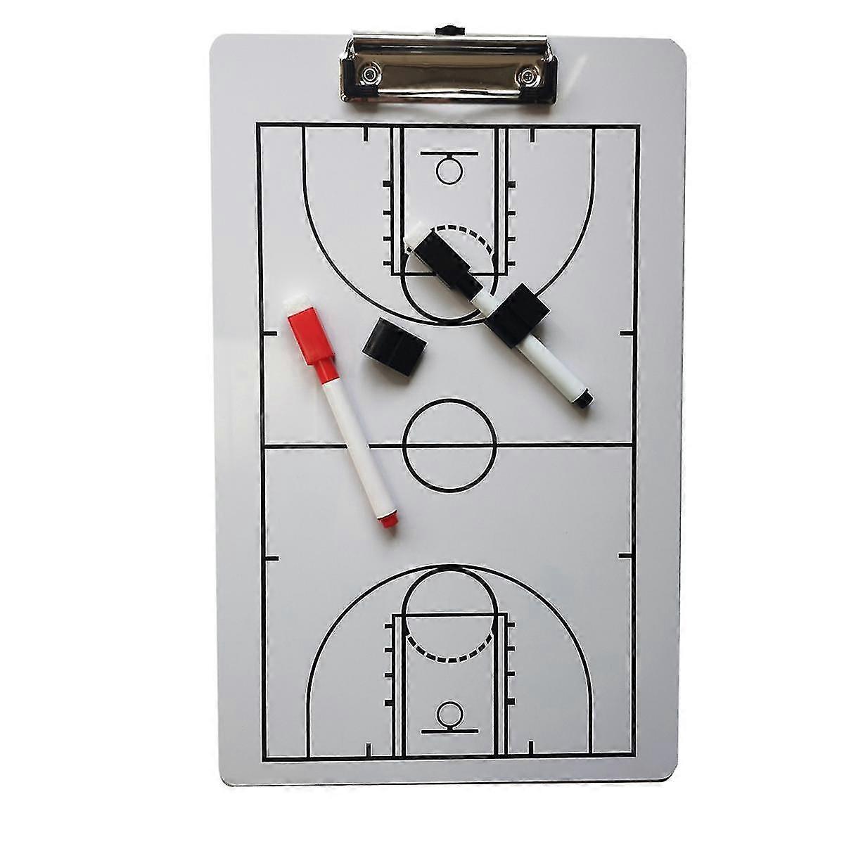 Coach Board Dry Erase Coaching Board Double Sided Design Strategy Board Whiteboard for Basketball