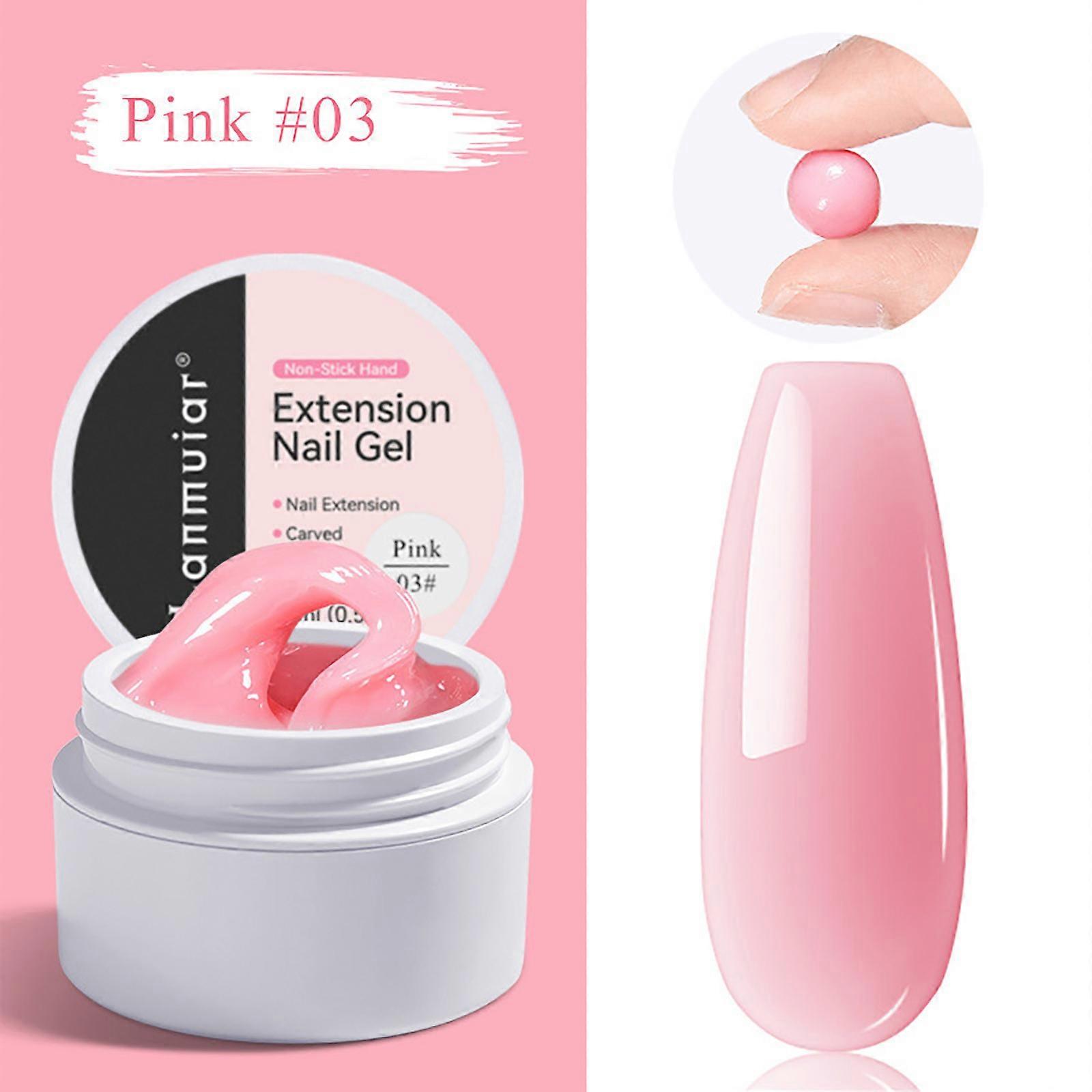 Nail Enhancement With Non Stick Hand Extension Glue, Carving And Shaping, Phototherapy Extension Glue, Nail Enhancement