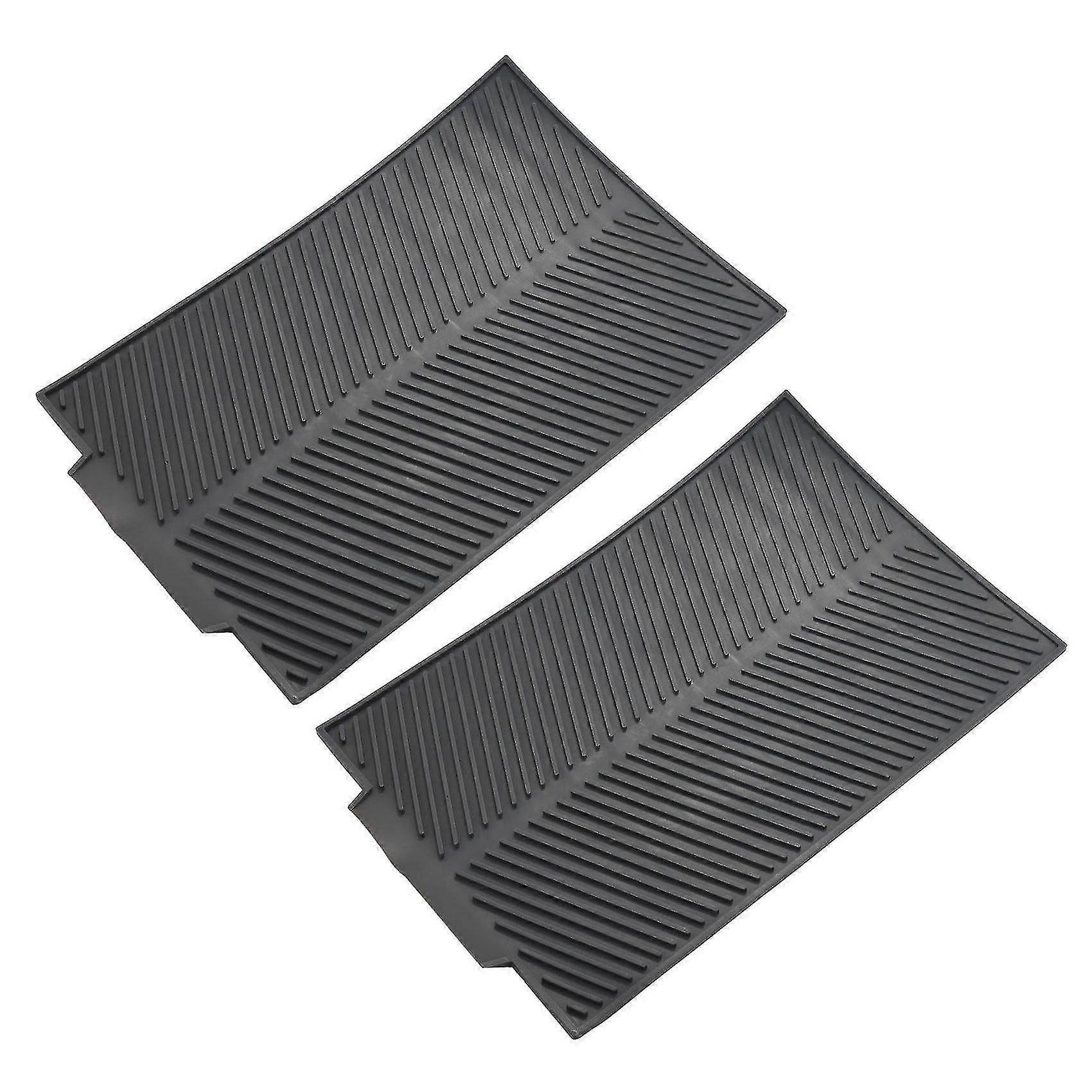 Silicone Dish Drying Flume Folding Draining Mat,rectangle Drain Mat