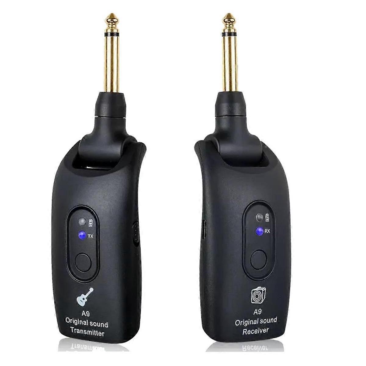 2,4 GHz Wireless Guitar System Wiederaufladbarer Audio Wireless Mitter Empfänger für E-Gitarre
