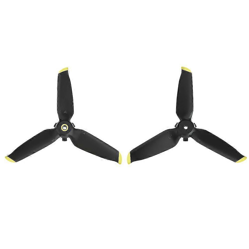 2pcs Propeller Blade Spare Parts Light 3 Leaf Paddle Props Blade Wing Fans For Fpv Combo Drone Gold