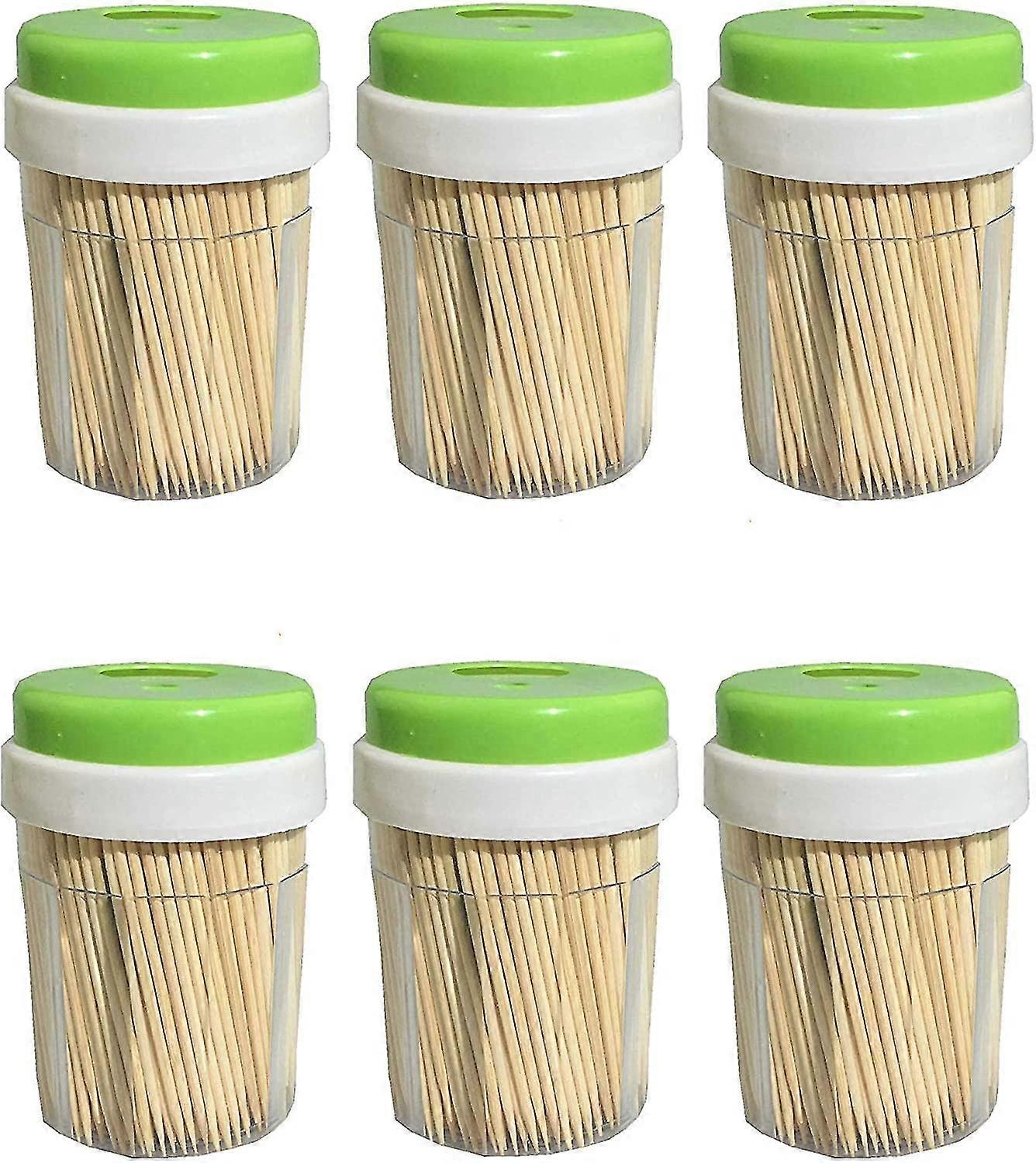 Bamboo Wooden Toothpicks (3000 Bulk Pack) - Round, Strong, Splinter-free