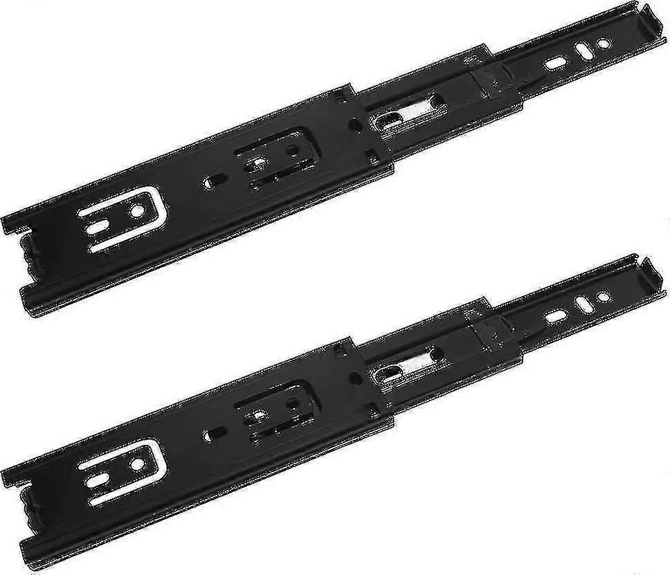 2 Pcs Drawer Slides, 150mm Drawer Slides, 3 Fold Telescopic Slide, Full Extension Drawer Slides, Side Mounted, Heavy Duty Load