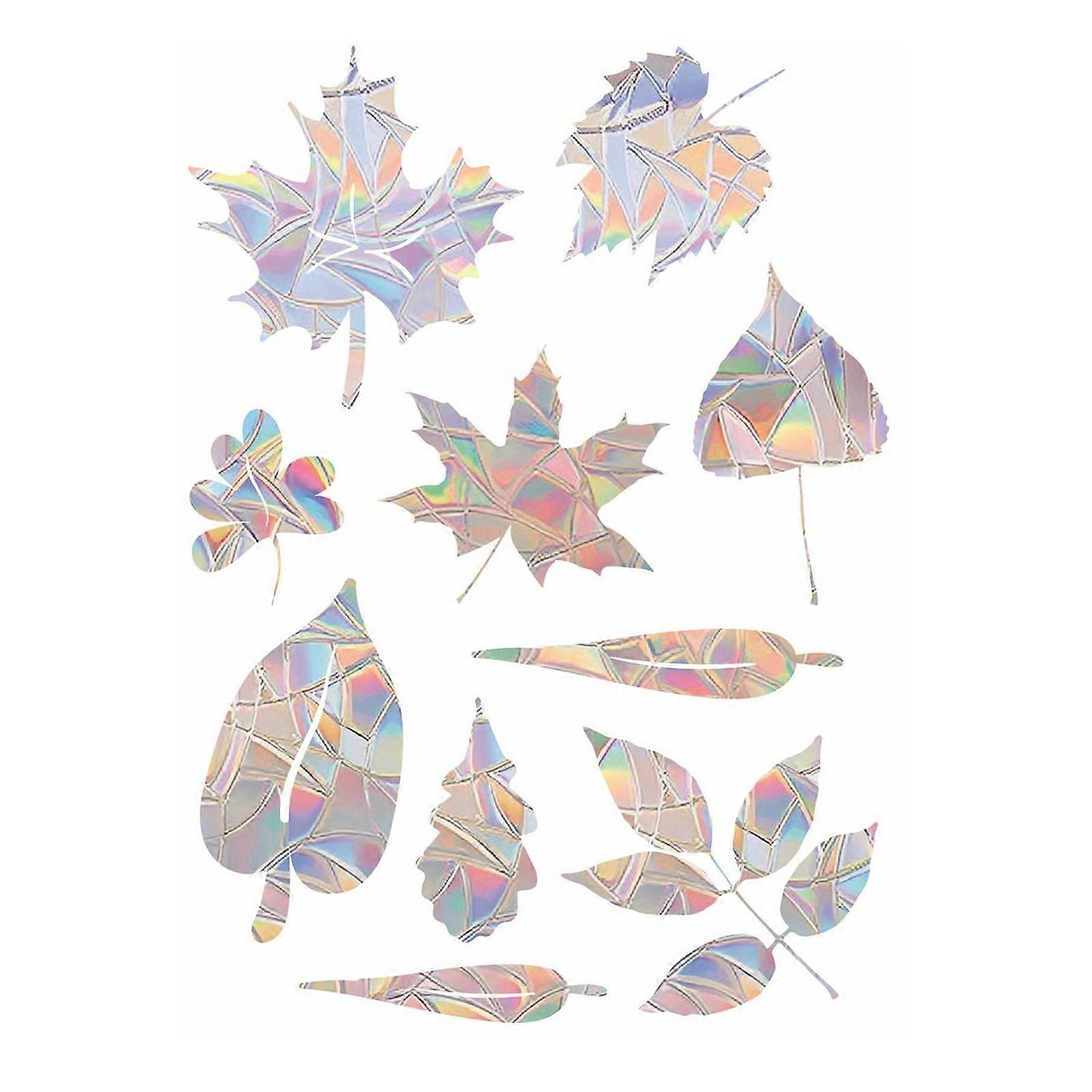 1 Sheet Suncatcher Window Cling Waterproof PVC Colorful Rainbow Prism Anti-collision Bird Alert Static Shop Window Glass Decoration Decal