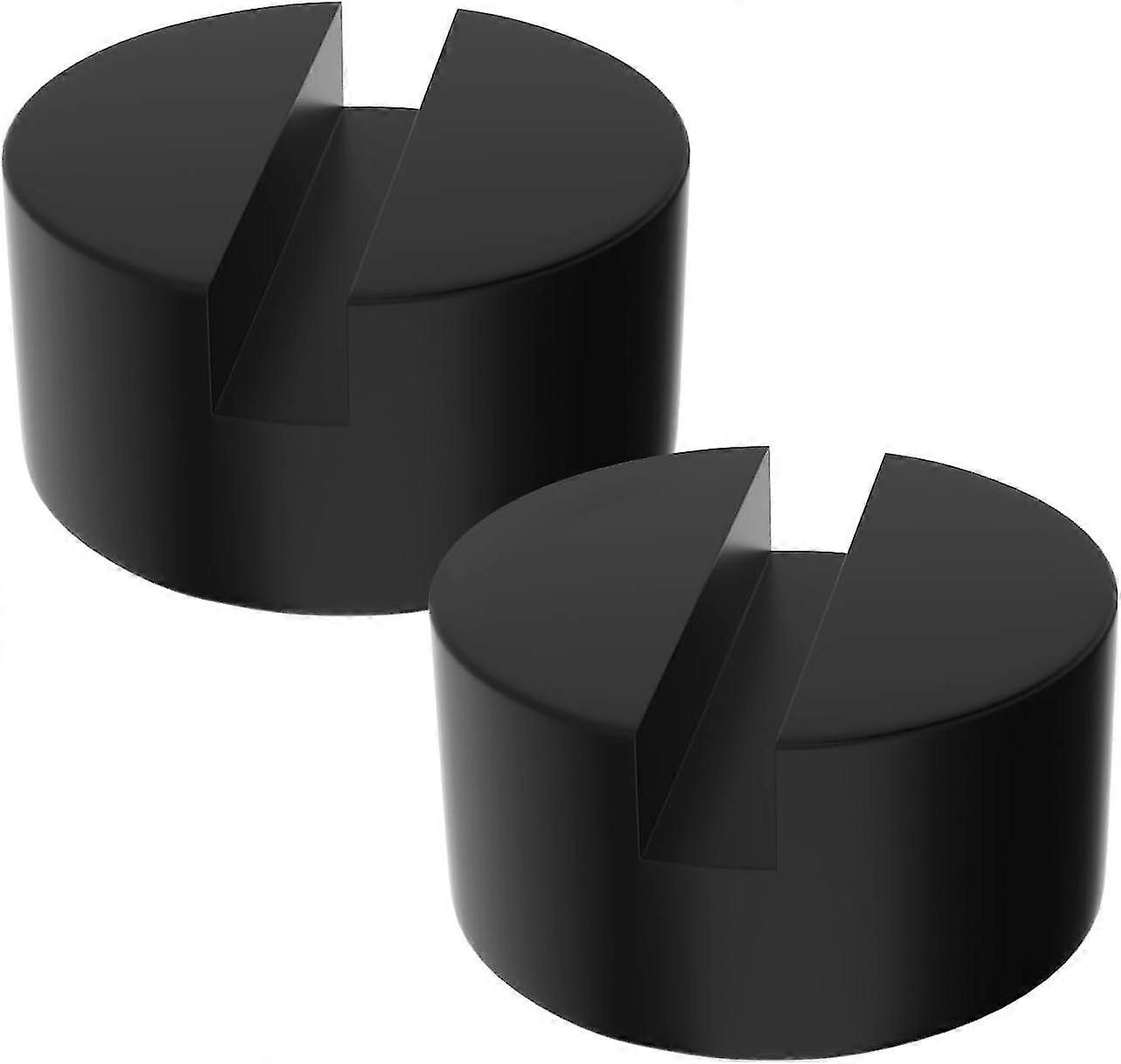 Universal Rubber Jack Pads, Pinch Weld Side Frame Rail Protectors for Cart Jacks, Car Lifts and Axle Stands2