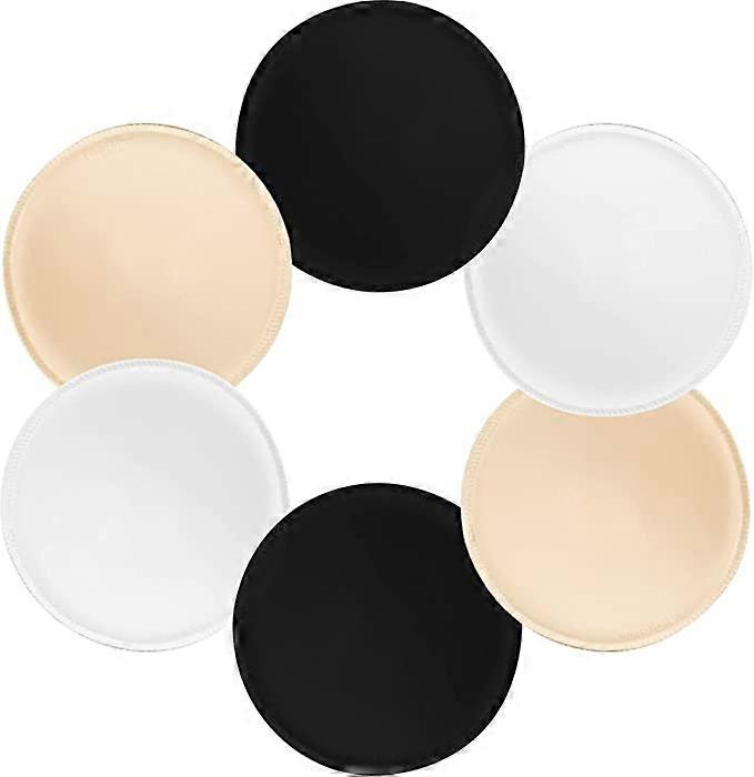 3 Pairs Bra Pads Inserts Removable Bra Inserts Pads Bra Cups Inserts for Sports Bra and Bikini Tops Swimsuit