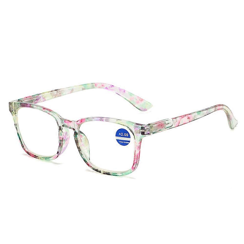 Fashion Blue Light Blocking Reading Glasses Comfy Nasal Rest Eyewear for Elderly, +100 To +400