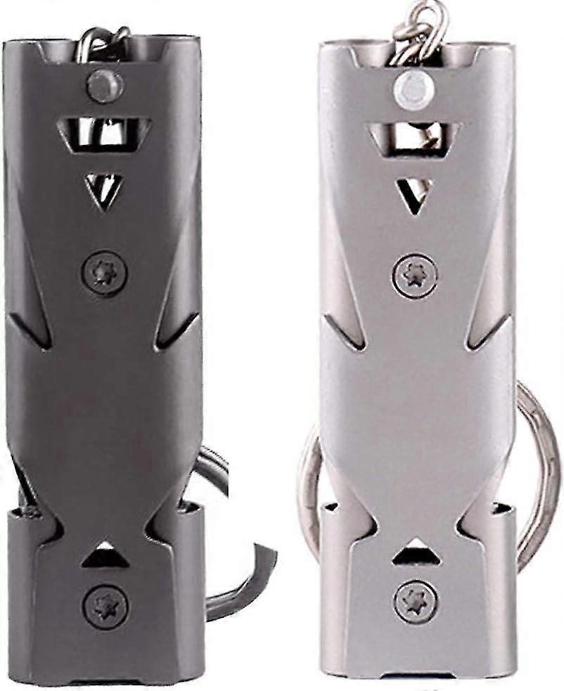 2 pieces emergency whistle signal whistle emergency whistle loud 150dB sports whistle whistle loud emergency whistle with key chain physical education