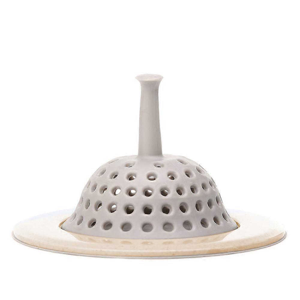 جيد قبضات سيليكون بالوعة مصفاة، جولة بالوعة سدادة، 4.3 "قطر، بيج