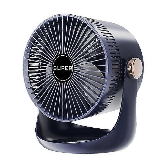 Household Table USB Rechargeable Air Circulation Electric Fan 2400mAh Battery Operated Wall Mountable Cooling Ventilator Fan