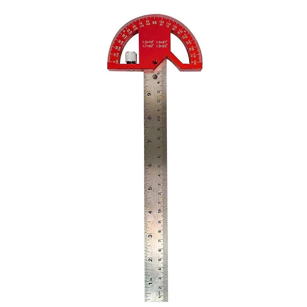 Protractor Angle Finder, Aluminum Angle Ruler-Protractor for Woodworking, Angle Measuring Tool with