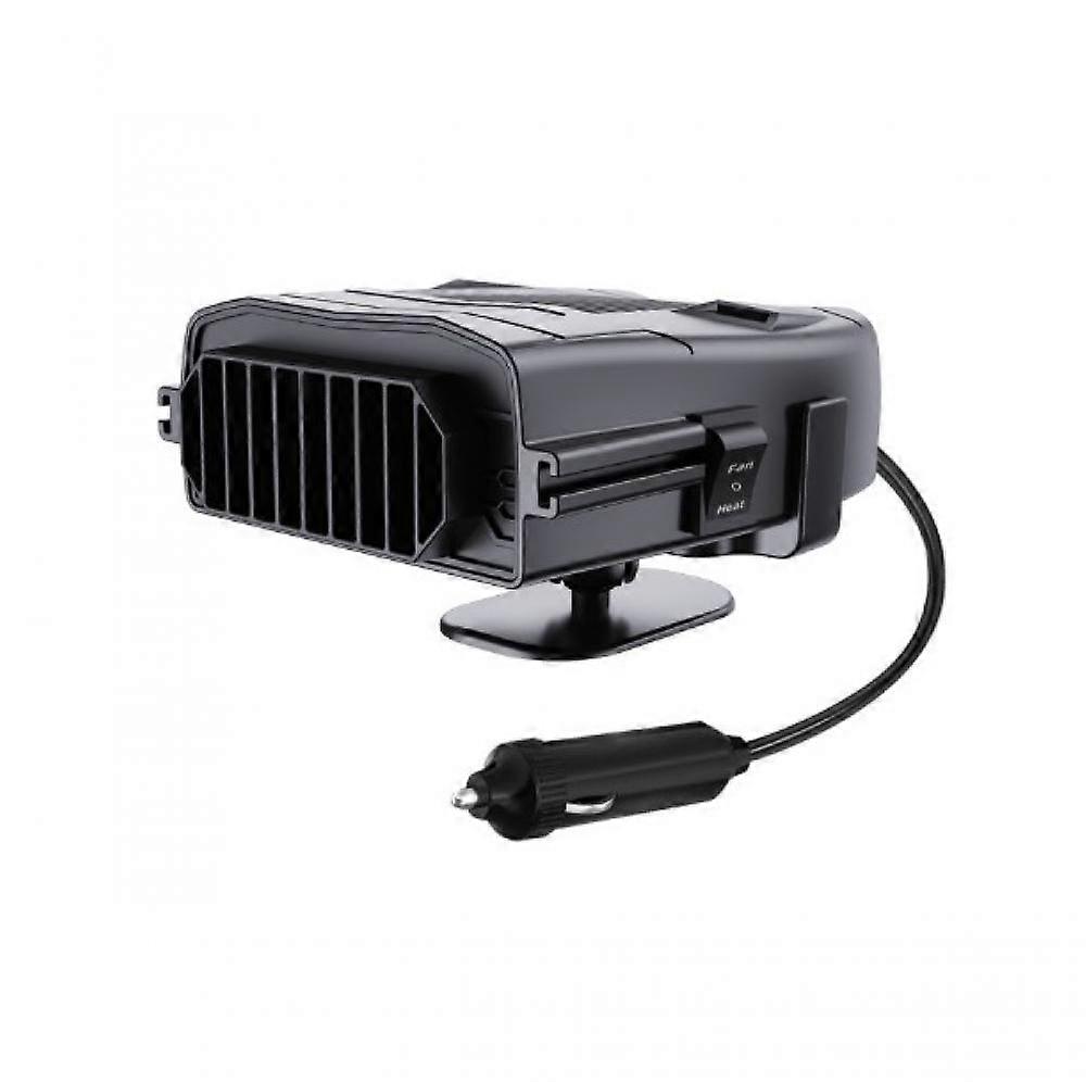2 in 1 Car Fan Heater, 12V 150W Portable Fast Heater 360 Degree Rotating with Cigarette Lighter Plug Defroster Defogger