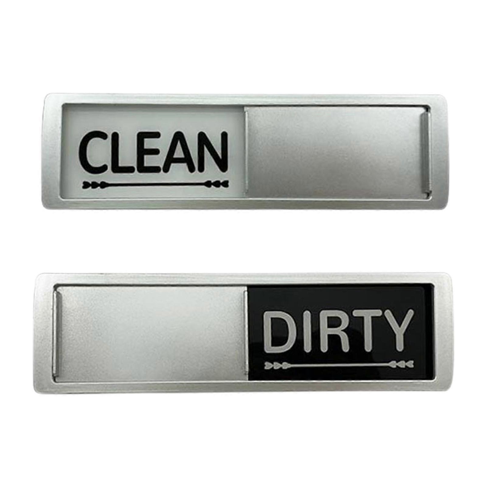 Dishwasher Clean Dirty Magnetic Sign Scratch Resistant Super Strong Magnets Slide Indicator For