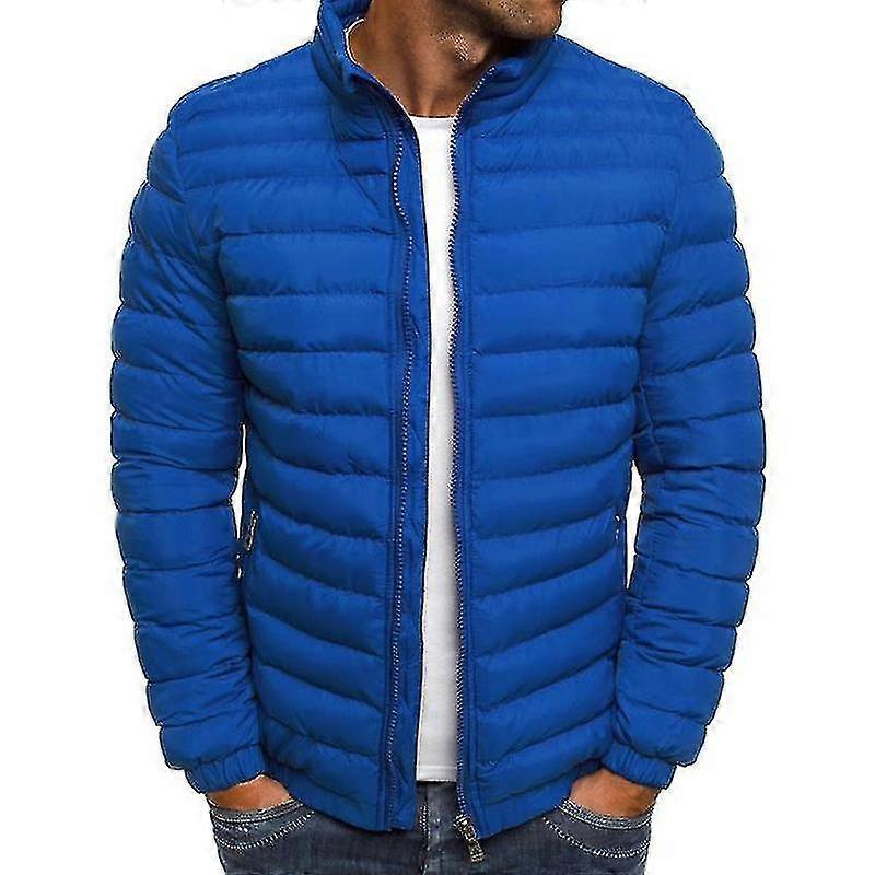Men Lightweight Bubble Coat Puffer Jacket Quilted Padded Outerwear