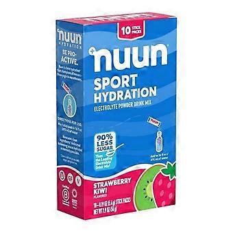 Nuun Sport Hydration Electrolyte Powder Strawberry Kiwi ,1.9 Oz / 10 Packets