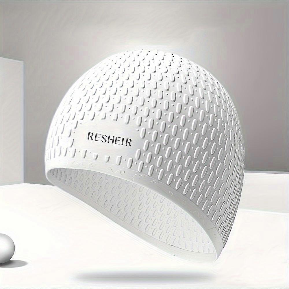 1pc Silicone Swimming Cap, Waterproof Ear Protection Swimming Cap