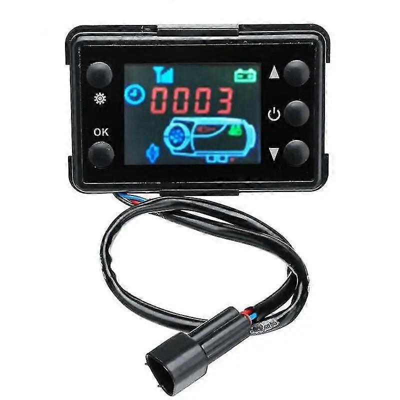 Universal 12V/24V Air Heater Parking Heater Controller Kit LCD Monitor Switch+Remote Control For Car Track Diesels Air Heater