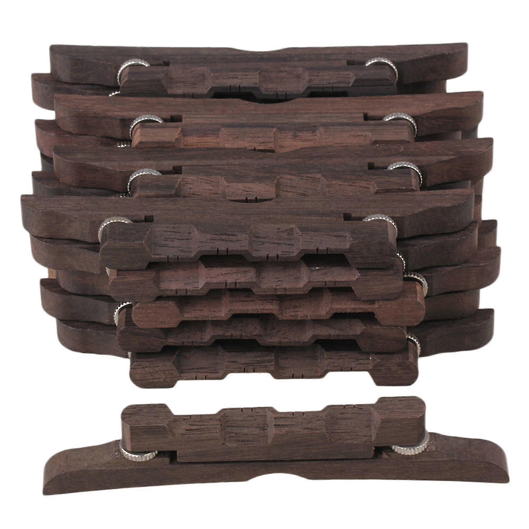 20 Sets Rosewood Compensated Mandolin Guitar Bridge Adjustable Height