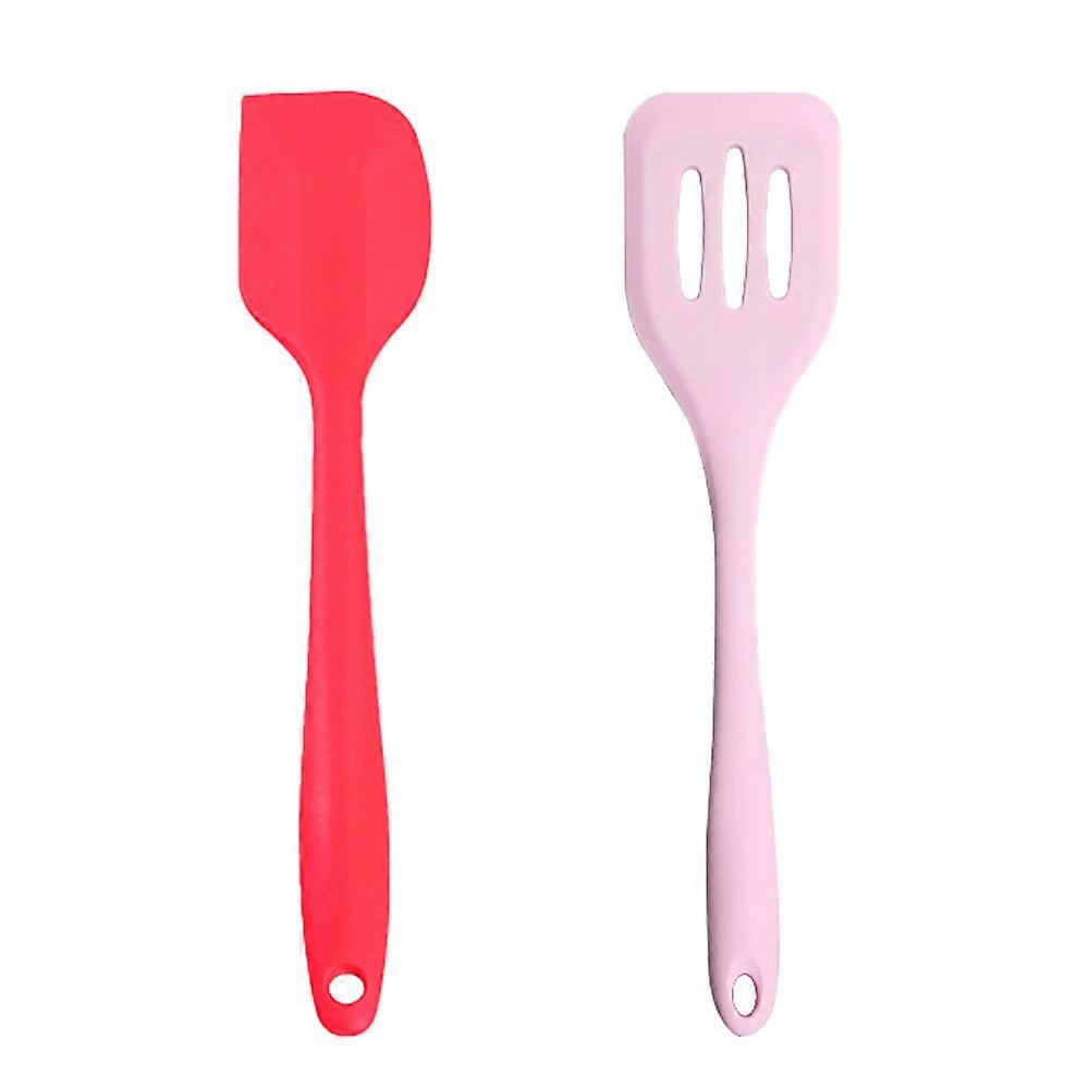 2 Piece Mini Kitchen Utensil Set- Silicone Kitchen Tools with Spatulas