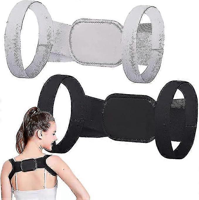 2 قطع الموقف برو إصلاح الرقبة والكتف مصحح للأطفال والكبار ، قابل للتعديل حزام مستقيم تصحيح الحدباء للظهر