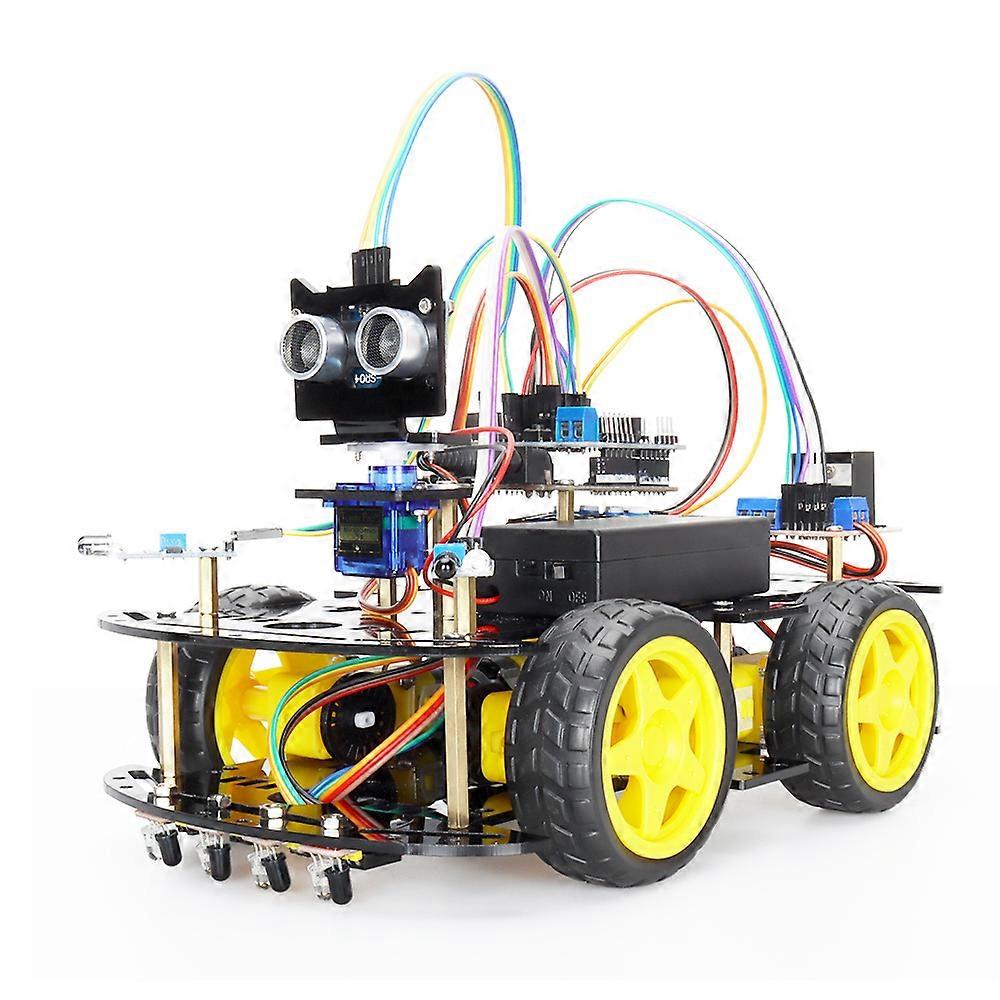 Starter Robot Car Kit für ArduinoProgrammieren Lernen und Entwickeln von Fähigkeiten Schulprojekt Pädagogische Komplettsätze +Handbuch