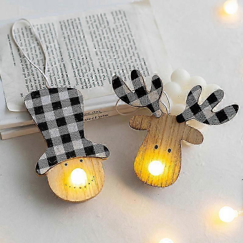 Christmas Wooden Tree Hanging Ornaments