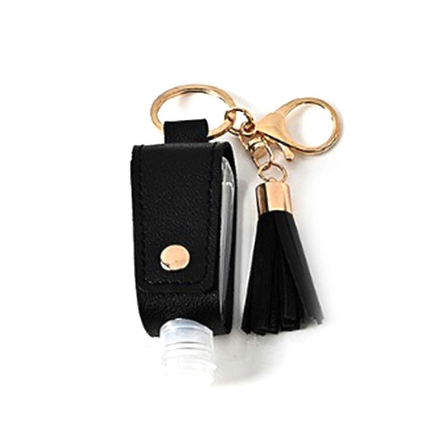 30ml Tassel Faux Leather Anti-lost Empty Handwashing Bottle Protective Case