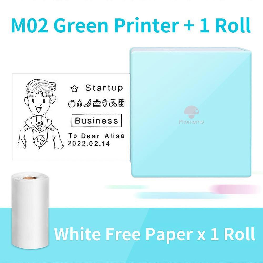 M02 Pocket Printer Mini Bluetooth-Compatible Wireless Portable Mobile Printer Thermal Sticker Printer for Work List