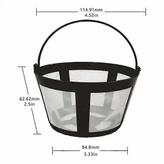 Reusable Nylon Coffee Pot Filter Nylon Reusable High Temperature Resistant Filter Permanent Home Kitchen Accessories Solid Style