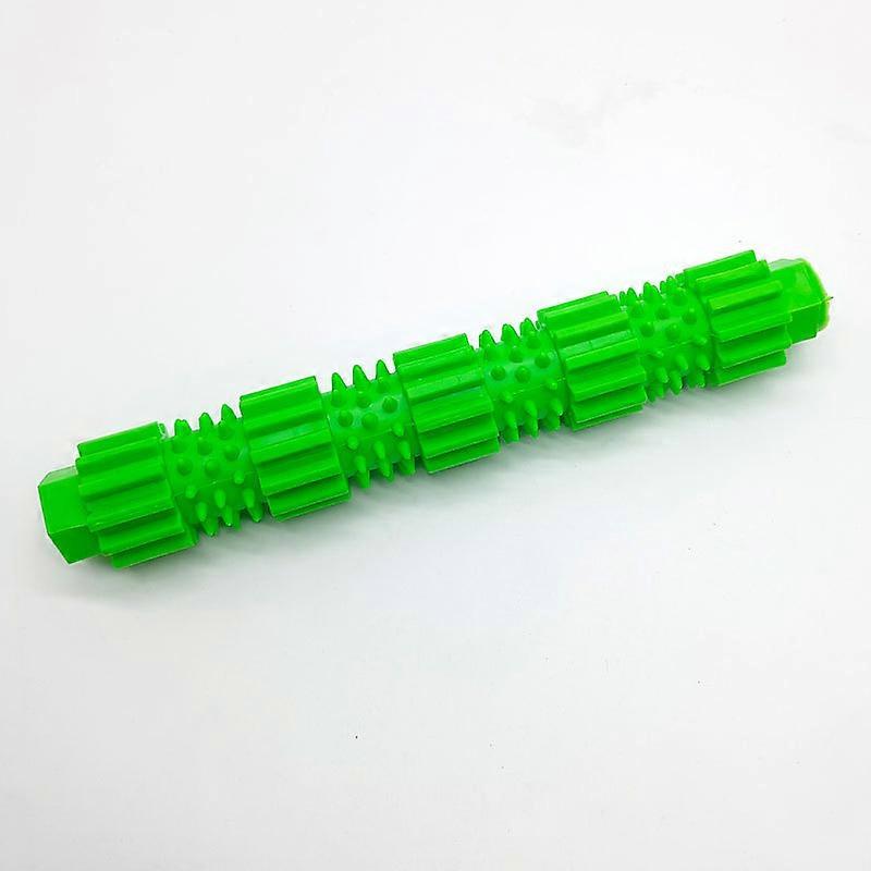 Dww-Un jouet mcher vert pour chien de compagnie, un bton d'afftage des dents de 230 mm 36 mm peut mettre de la nourriture pour chien dans les dents
