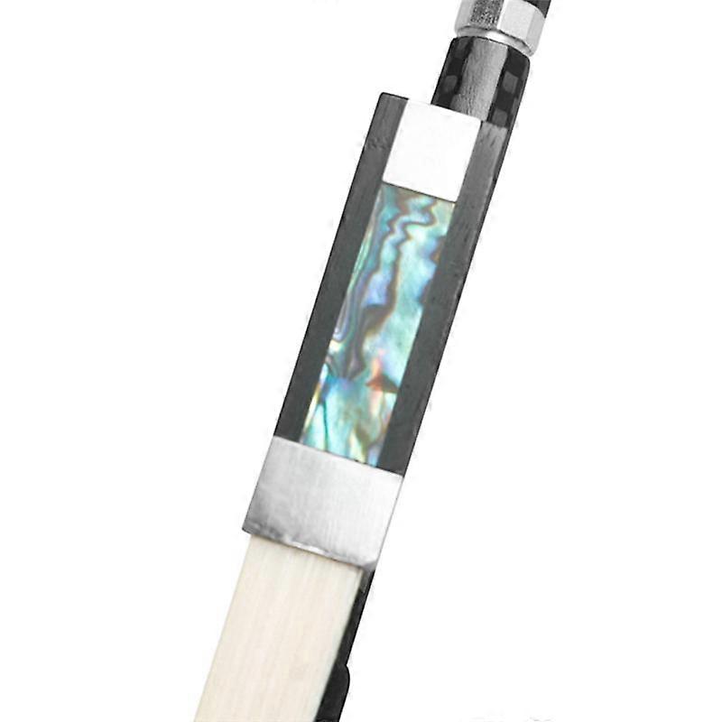 Violin Bow 4/4 Composite Flower Carbon Fiber Pure Horsetail Carved Plus Line Silver Sheepskin Hand Rest Bow