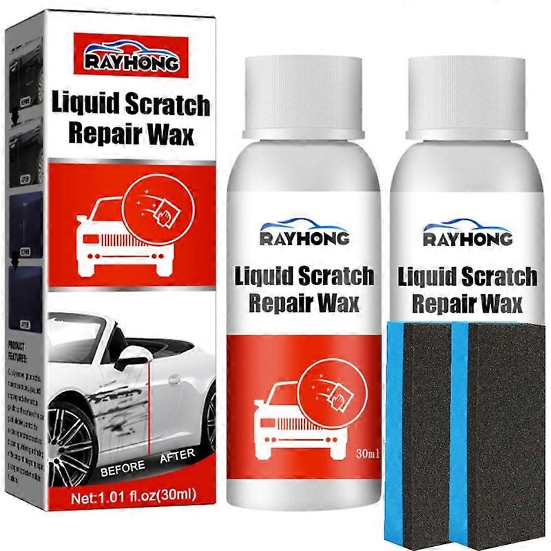 2pcs Auto Car Dent Paint Scratch Remove Repair Agent Polishing Wax