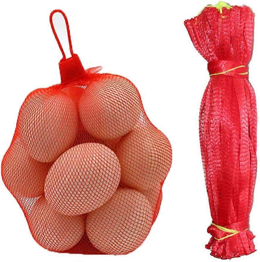 Plastic Mesh Bag, 200 Pieces Reusable Mesh Bag, Fruit and Vegetable Packing Mesh for Eggs, Nuts, Grocery, Pr