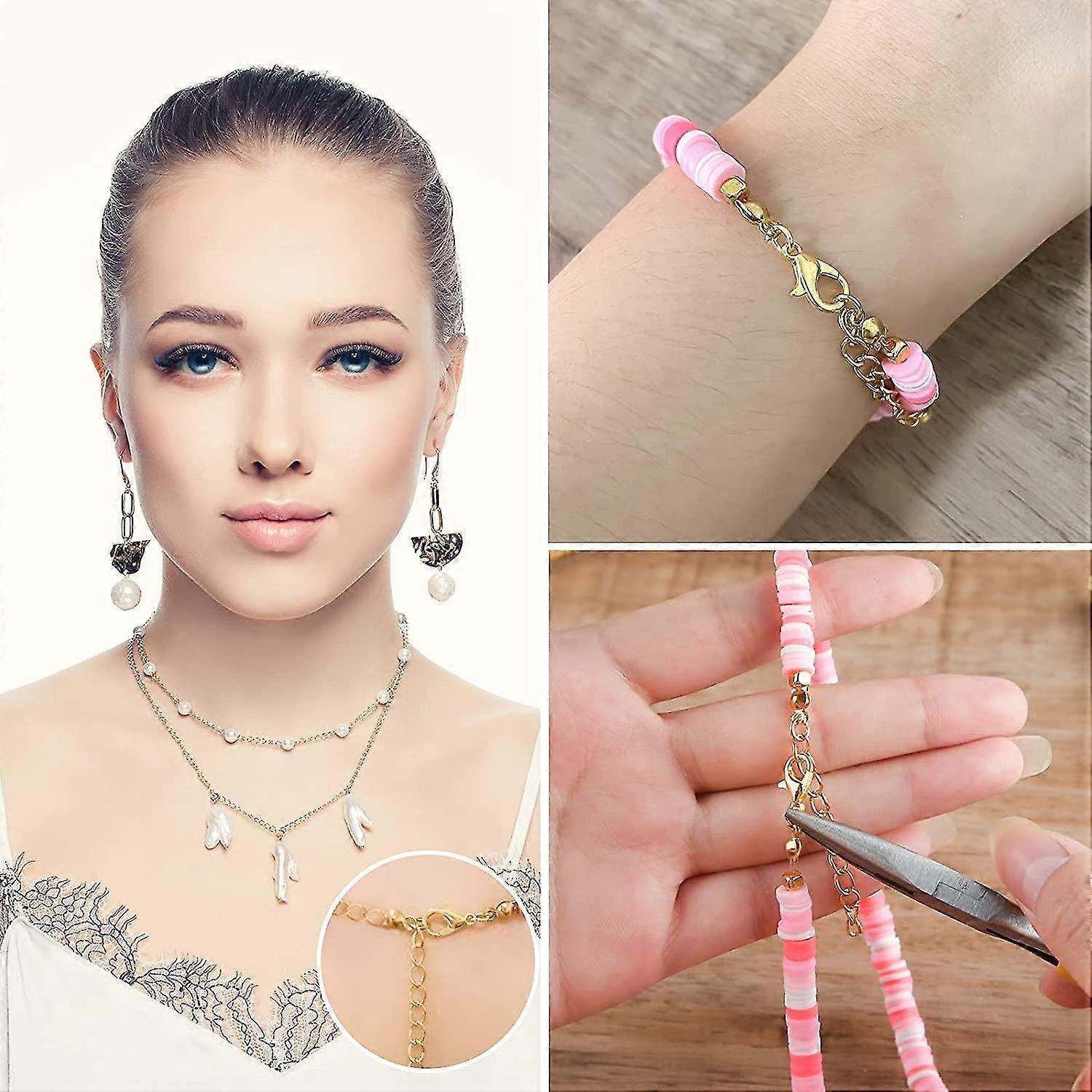 1540 Count Jump Ring Set Open Jump Ring Jewelry Making Set Gold