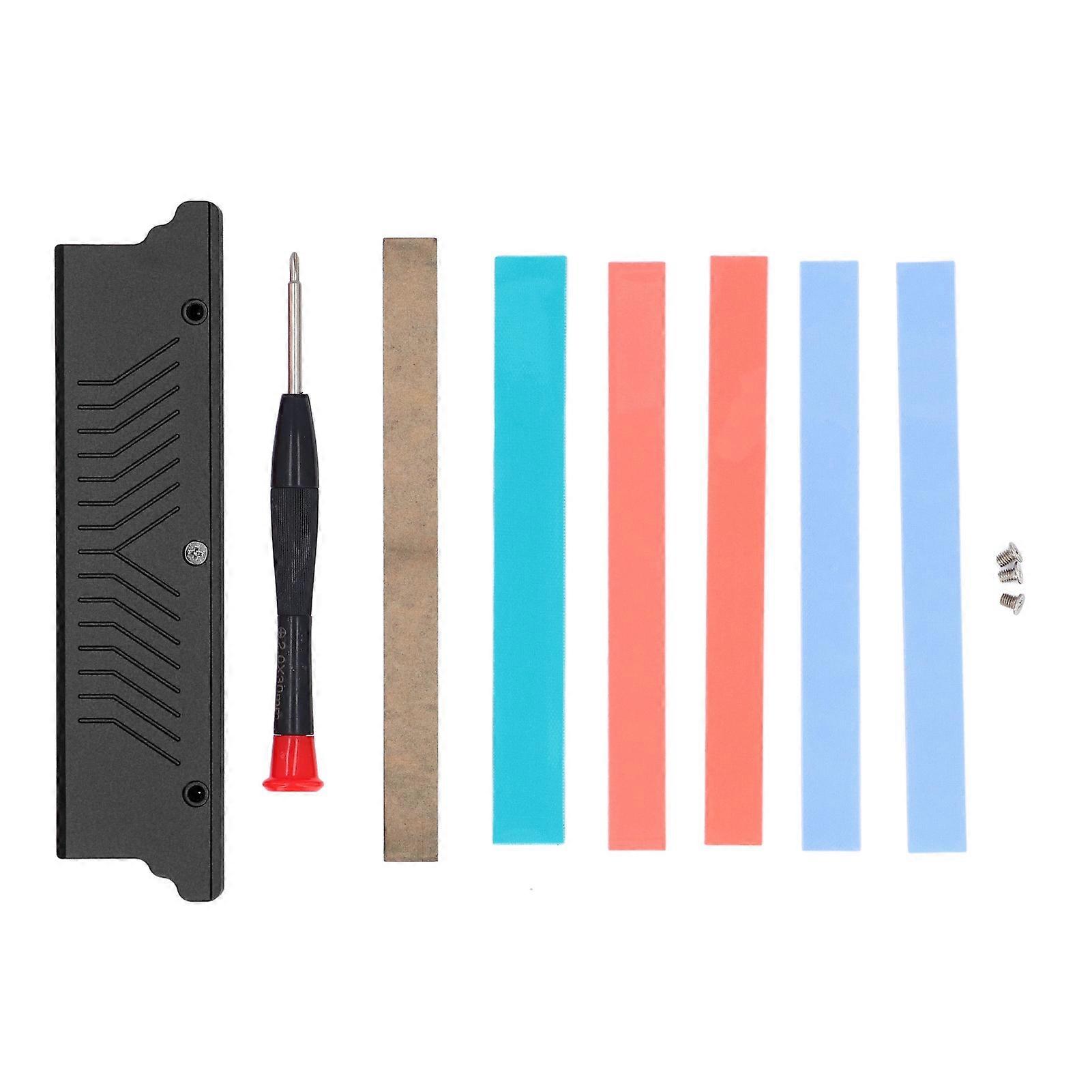 Aluminum Alloy RAM Memory Cooler, Double-Sided Wide and Narrow Modules, Heatsink for DDR1 DDR2 DDR3 DDR4 ECC Memory Black
