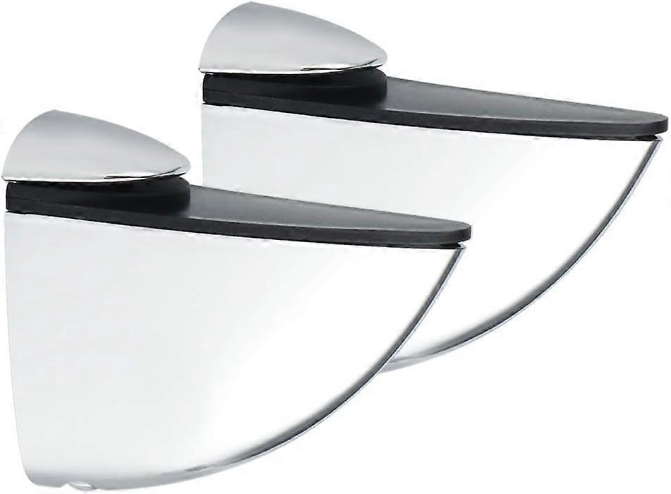 2 قطع قابل للتعديل الخشب / الزجاج الجرف قوس الزجاج دعم الخشب حامل، فم السمك نوع كليب التكيف 5