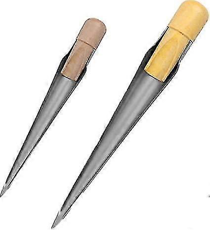 Marine Rope Splicing Spike Fids With Wood Handle, Stainless Steel 170mm/280mm For Boat Rope Line Wire Hardware Tool (small+large=2pcs)
