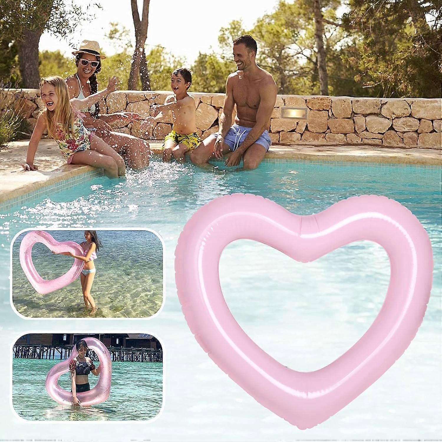 HAMAC Kids Heart Printed Swimming Ring Inflatable Pool main image 0