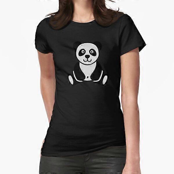 Panda bear Fitted T-Shirt-RK10949