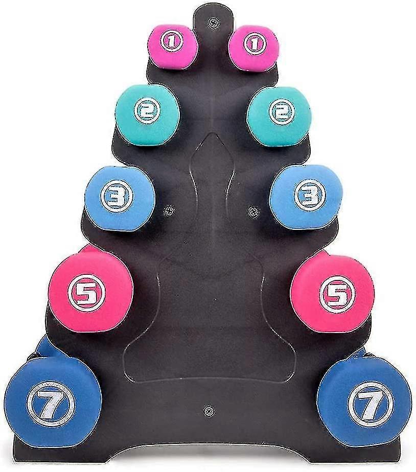 Supporto per rack con manubri Triangolo e Big Leaf 5 livelli Rack per pesi di stoccaggio con manubri Supporto a torre per pesi a mano multilivello per allenamento in palestra a casa Fitness in ufficio