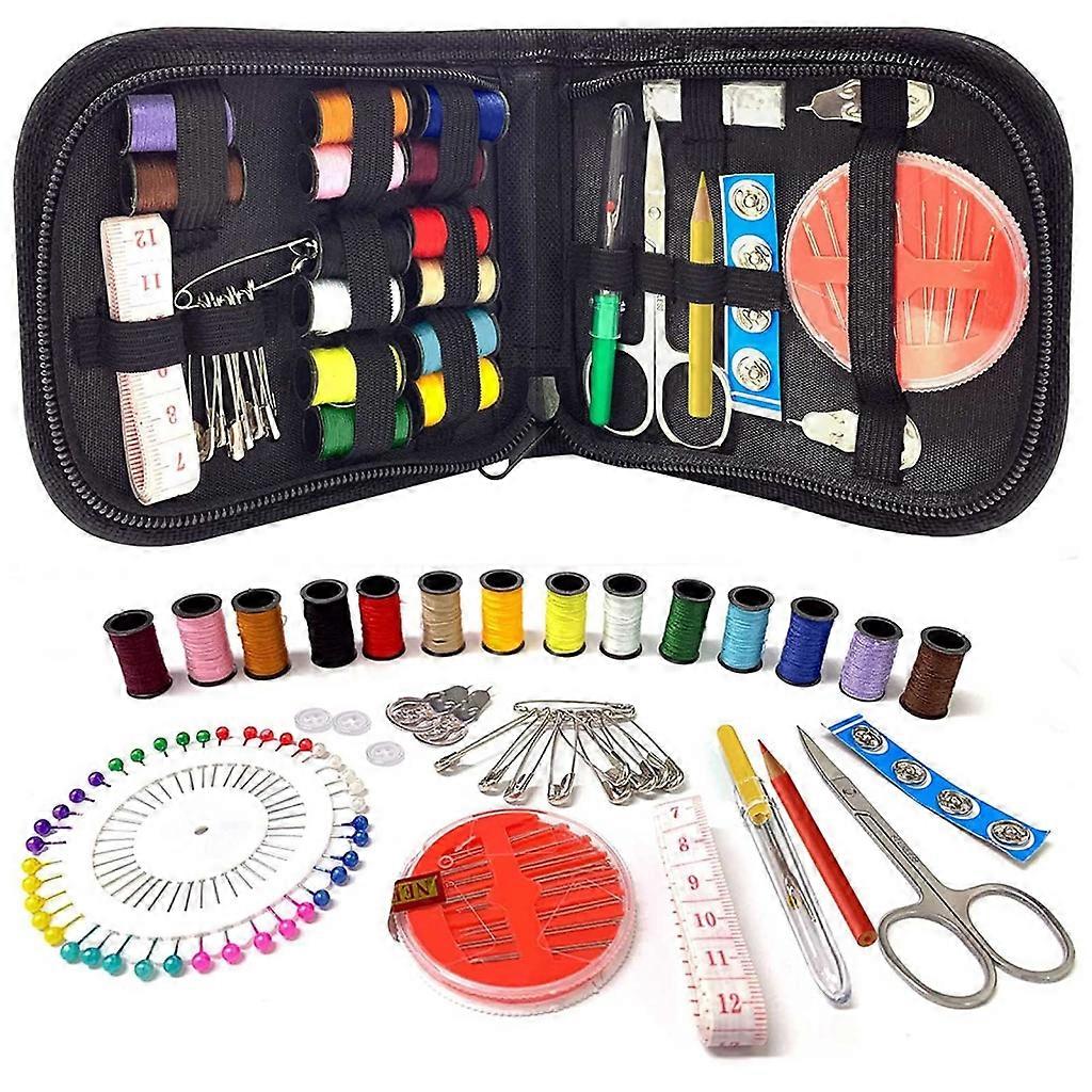 Kits de couture portables Mini Ensembles de couture de voyage bricolage à coudre à l’aiguille fil fournitures