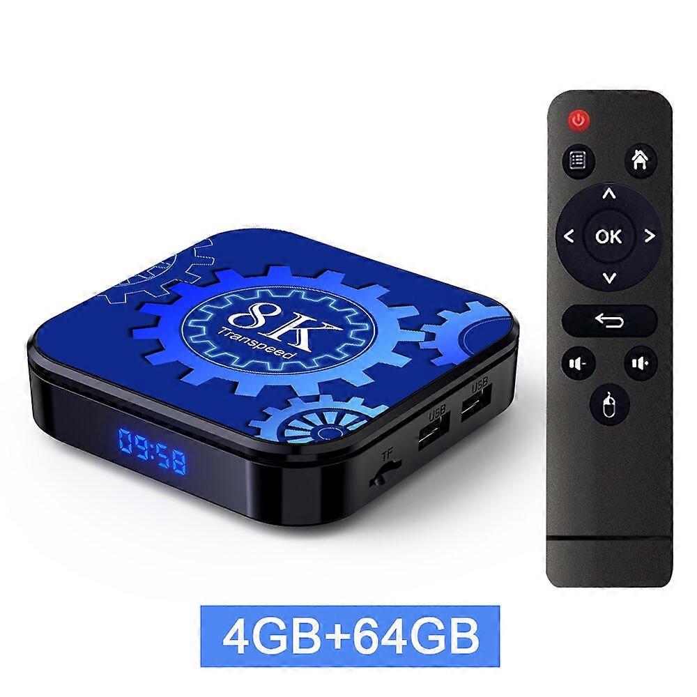 Transpeed Android 13 Wifi5 TV Box HDR10+ Supporto video 8K 128G 64G 32G BT5.0 + RK3528 4K 3D Set Top Box RK3528 4G64EU