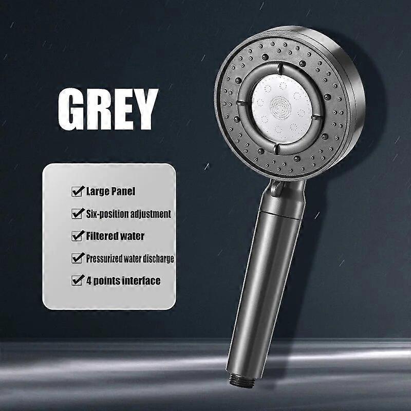 ZhangJi 6 Modes 12 CM Large Panel Adjustable High Pressure Shower Head Eco Water Saving Rainfall Showerhead Bathroom Accessories