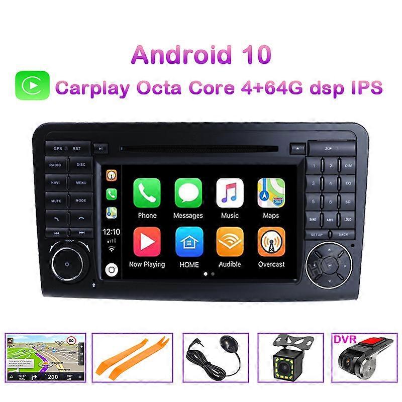 PX5 DSP Android 10 4G 8 CORE CAR DVD player Carplay For Mercedes Benz GL ML CLASS W164 ML350 ML500 X164 GL320 GPS stereo radio