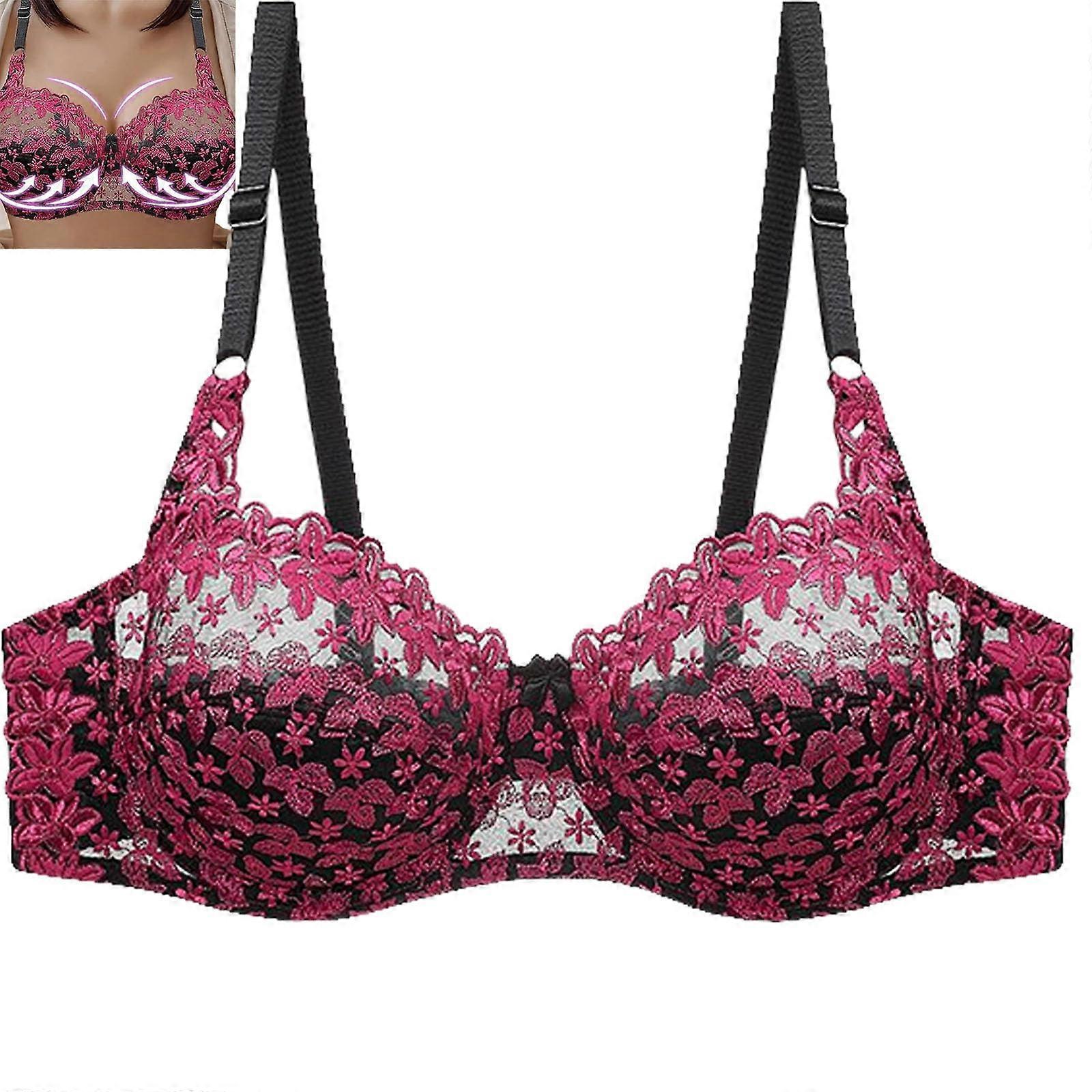 2024 new large size women's bra without wires, comfortable and soft, 75D to 100D large size bra is comfortable, soft and breathable