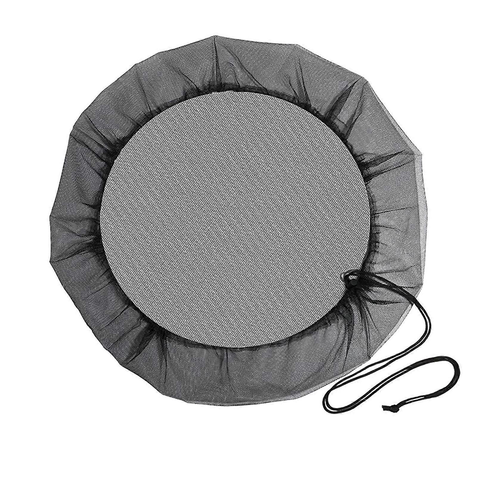 1/2 Pcs Outdoor Barrel Mesh Cover Drawstring Closure Water Collection Bucket Protective Guard Preventing Leaves Debris And Small Object Rain Collectio
