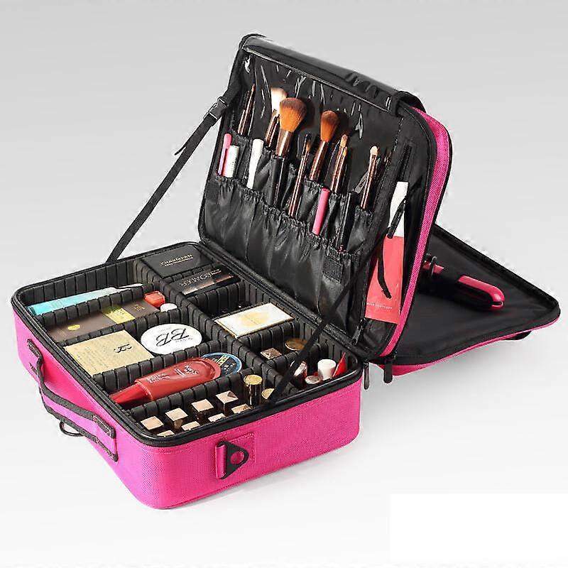 Organizer per smalto per unghie, organizer per smalto a doppio strato contiene 30 flaconi (15 ml - 0,5 fl oz) e trapano per unghie, smalto portatile H