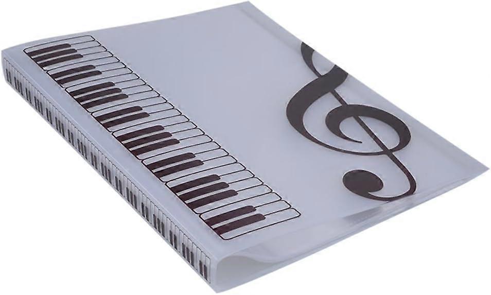 Music blade folder documents file 40 pockets sostenedor paper storage (white)