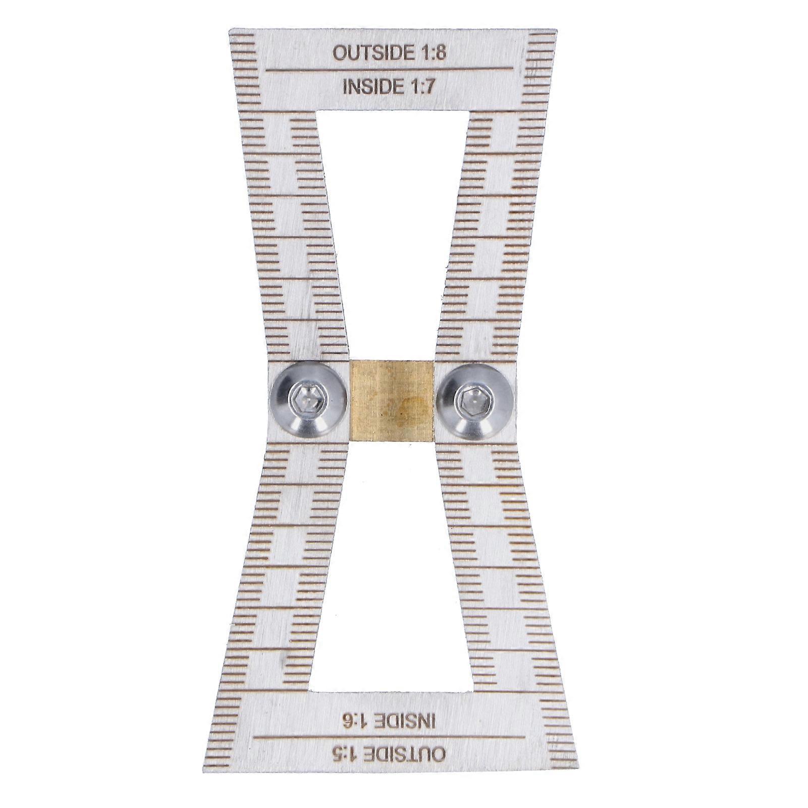 Dovetail Marker Woodworking Scribing Gauge Measuring Tool with 1 5 1 6 1 7 1 8 Slope Ratios for Precision Joinery