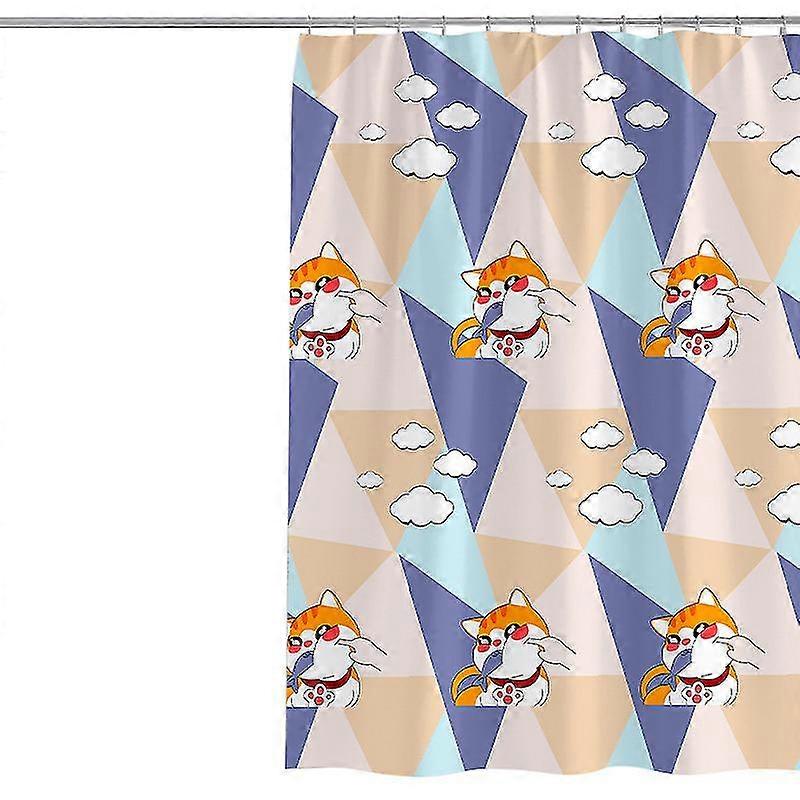 Funny Cat Shower Curtain